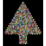 Prismatic Hexagonal Abstract Christmas Tree 6 Variation 2