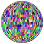 Prismatic Hexagonal Grid Sphere Variation 2 With Strokes Variation 2