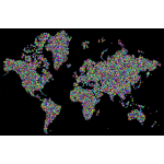 Prismatic Hexagonal World Map