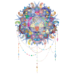 Prismatic Intricate Floral Mandala