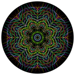 Prismatic Line Art Mandala