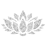 Prismatic Lotus Flower Silhouette 6 Circles 9 No Background