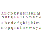 Prismatic Low Poly Alphabet