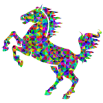 Prismatic Low Poly Horse
