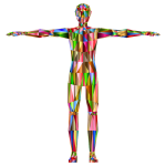 Prismatic Low Poly Human Male Variation 4