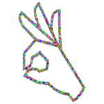 Prismatic Low Poly OK Perfect Hand Sign Emoji 4
