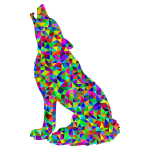Prismatic Low Poly Wolf