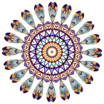 Prismatic Mandala Line Art 3 No Background