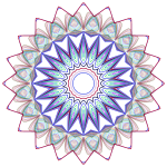 Prismatic Mandala Line Art Design 3 No Background