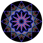 Prismatic Mandala Line Art Design 5