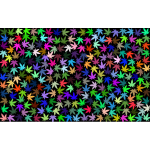 Prismatic marijuana background vector image