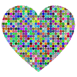 Prismatic Mosaic Heart 2