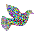 Prismatic Mosaic Peace Dove