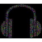 Prismatic Music Headphones Word Cloud