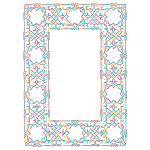 Ornate Geometric Frame Without Background