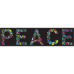 Prismatic Peace Typography 2