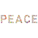 Prismatic Peace Typography 3 No Background