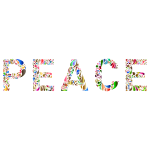 Prismatic Peace Typography 4 No Background