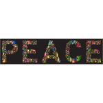 Prismatic Peace Typography 4 Variation 2