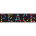 Prismatic Peace Typography