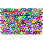 Prismatic Penrose Triangle Pattern