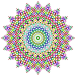 Prismatic Perforated Mandala No Background