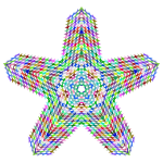 Prismatic Perforated Star No Background
