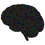 Prismatic Polygonal Wireframe Brain