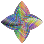 Prismatic Quadrilateral Line Art Variation 3