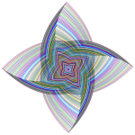 Prismatic Quadrilateral Line Art