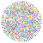 Prismatic Radial Dots 2