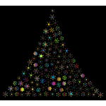 Prismatic Snowflake Christmas Tree 2