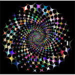 Prismatic Starburst Vortex 4 Variation 2 With Background