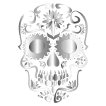 Prismatic Sugar Skull Silhouette 3 No Background