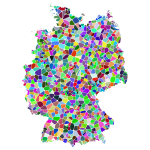 Prismatic Tiled Germany Map