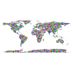Prismatic Triangularized World Map