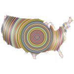 Prismatic United States Concentric Circles 2