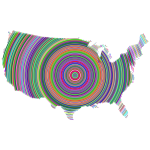 Prismatic United States Concentric Circles