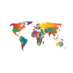 Prismatic Peace Typography 4 Free SVG
