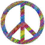 Psychedelic Prismatic Peace Sign