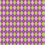 Purple Green Argyle Background