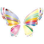 RGB Butterfly Silhouette 10 2