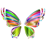 RGB Butterfly Silhouette 10 3