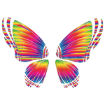RGB Butterfly Silhouette 10 8 No Background