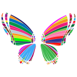 RGB Butterfly Silhouette 10