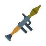Colored bazooka vector image