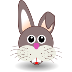 Vector drawing of a bunny