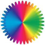 Color spectrum geometric shape