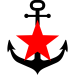 Anchor and red star