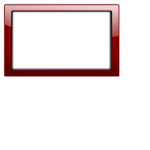 Gloss transparent red frame vector illustration